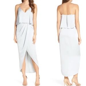 SHONA JOY Luxe Frill Tulip Hem Maxi Dress NWOT